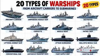 20 Types of Warships Explained: What Does Each One Do | In 15 Minutes