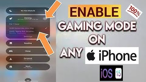 How To Enable Gaming Mode in iPhone || Free Fire || how to enable gaming mode in iPhone  iOS 15