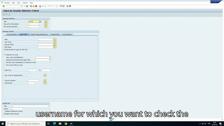 How to look for user transaction access [SUIM] - SAP HOW TO