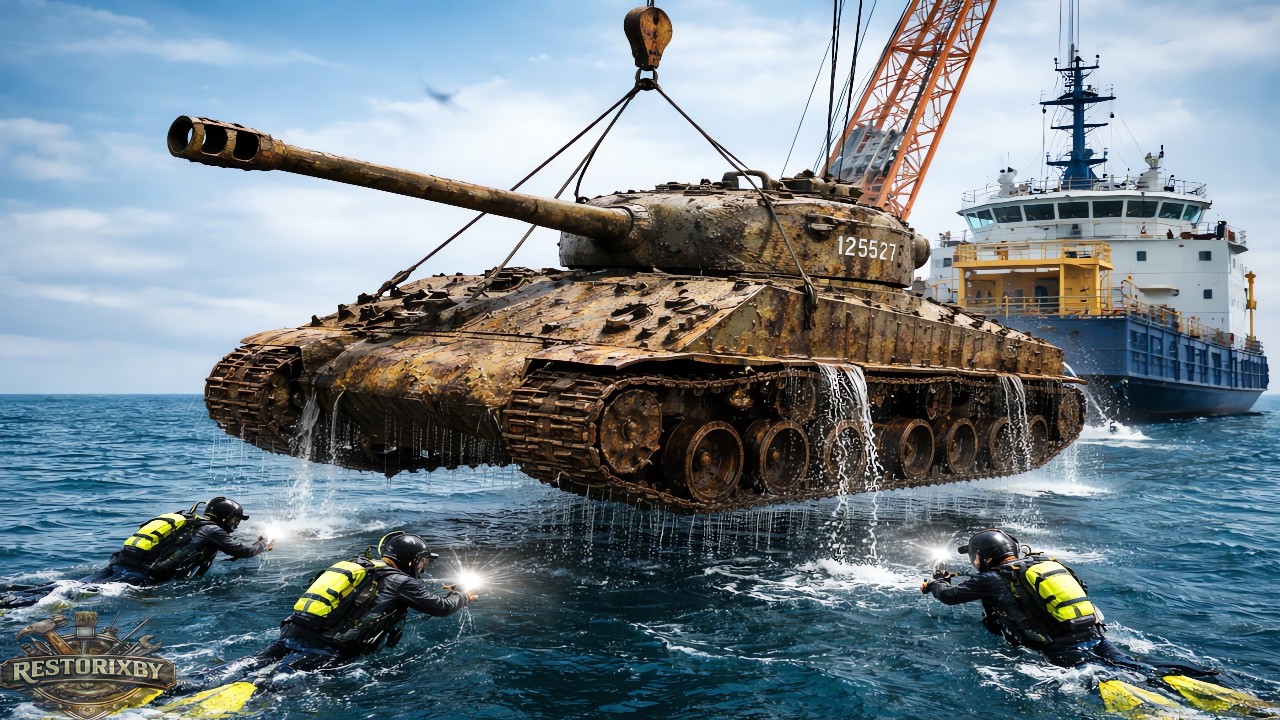 ASMR Restoration !  Lost USA army Tank Rebuilt After Decades