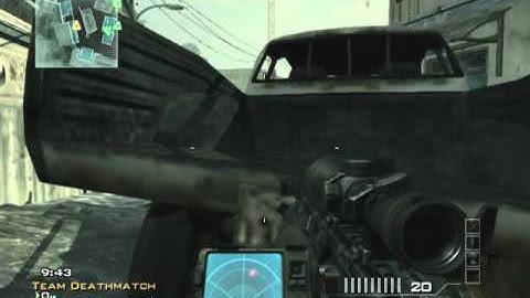 MW3 Collateral Double-Kill with Barret 50 Cal
