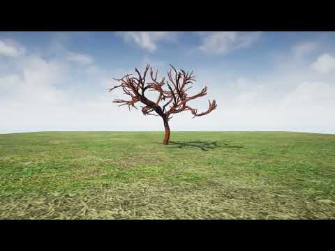 Space Colonization Algorithm Tree Growth Timelapse
