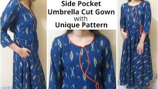 Umbrella Cut Kurti || Gown Cutting and Stitching With Body Measurement || Kurti Cutting