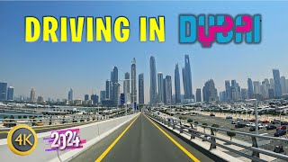 Dubai Driving Tour 🇦🇪 4K (Palm Jumeirah - Dubai Marina - Dubai Harbour - JBR - Bluewaters Island)