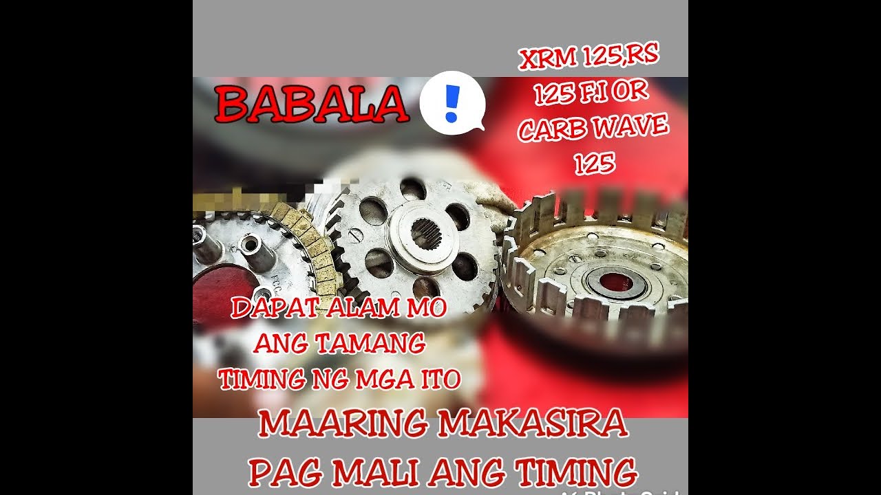 TAMANG TIMING NG CLUTCH PRESSURE PLATE RS 125 F.I.