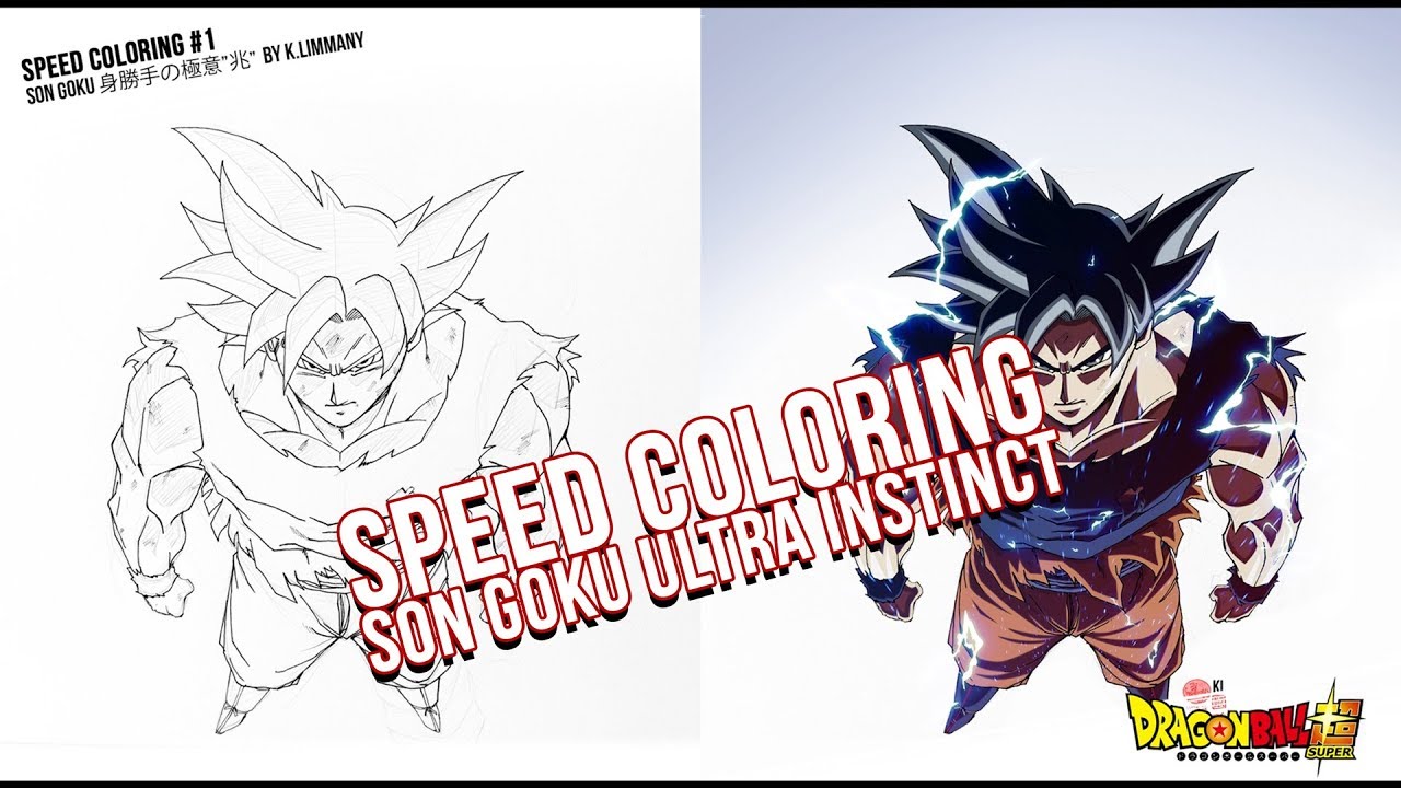 96 second ultra instinct Goku speed drawing - iFunny