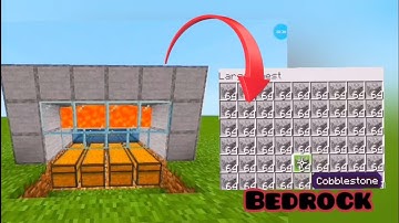 Stone/Cobblestone Farm Minecraft PE | MCPE Cobblestone Generator Tutorial