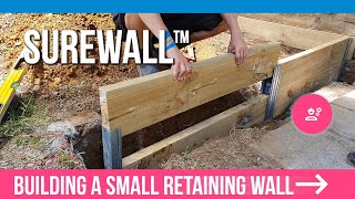 Building a small retaining wall using Cirtex/Strol SureWall™: Retaining wall extension Part 4