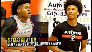 5 Stars GO AT IT! Mikey Williams, Jah Jackson vs Brandon Huntley \& JJ Taylor! Main Event FULL GAME!