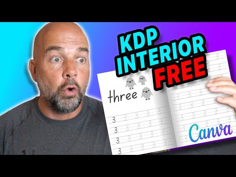 Make a FREE KDP Book Interior in Canva - Number Tracing Niche