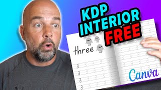 Make a FREE KDP Book Interior in Canva - Number Tracing Niche