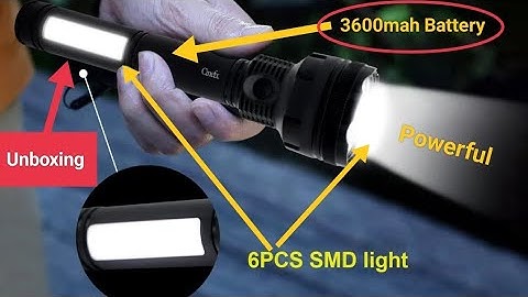 #unboxing | Best Torch 🔦 in INDIA || Powerfull 3600mah Battery 🔋|| 8 Hours Back up || Torch unboxing