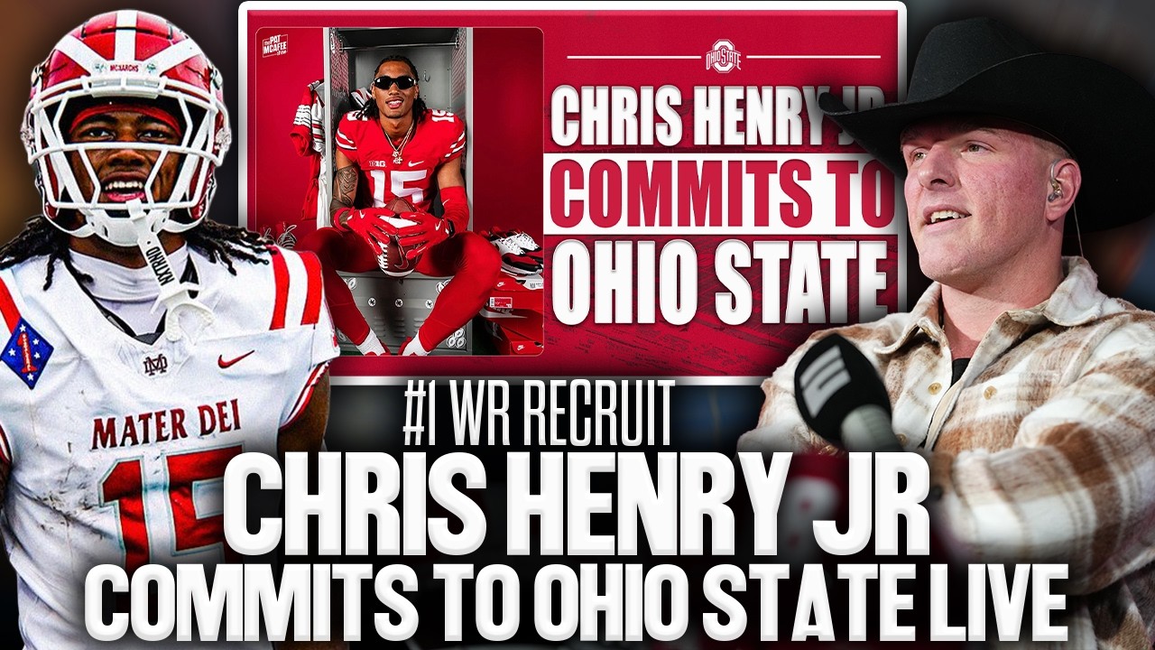 #1 Ranked WR Chris Henry Jr Commits To Ohio State Live On The Pat McAfee Show