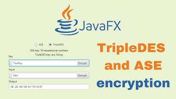 JavaFX and Scene Builder - IntelliJ: TripleDES  and AES encryption using JAVA