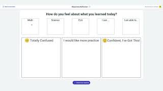 Using visual activities to facilitate student reflection after a lesson