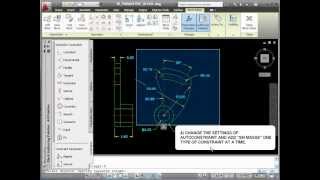 AUTOCAD 2011 - BUILDING A 3D DYNAMIC BLOCK USING CONSTRAINTS, PARAMETERS AND SURFACES - PART1/3