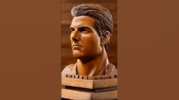 Tom Cruise Transformed into AI-Crafted Wood Sculpture! 🎬 #tomcruise #aiart #aiartcommunity