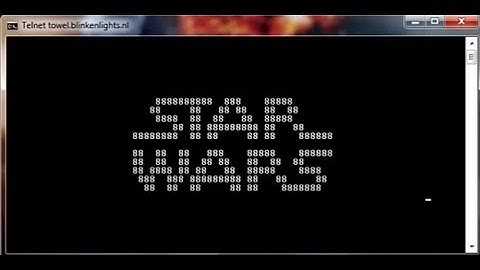 Watch Starwars movie on Command Prompt