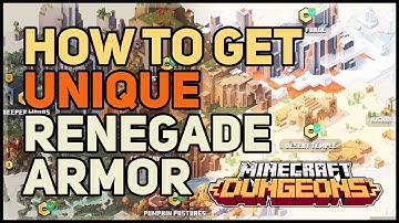 How to get Renegade Armor Unique Minecraft Dungeons