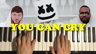 How To Play - Marshmello - You Can Cry (PIANO TUTORIAL LESSON) screenshot 1