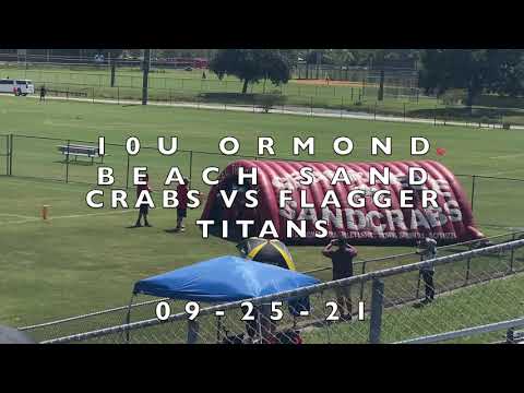 10u Ormond Beach Sand Crabs Football VS Flagler Titans 9-25-21