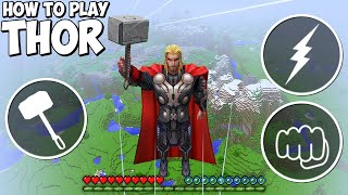 HOW TO PLAY as THOR in Minecraft ? THOR Mjolnir MOD by Cherry Home 1,140 views 2 years ago 8 minutes, 40 seconds