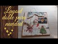 Aprende scrap !! Layout navidad doble 🎄