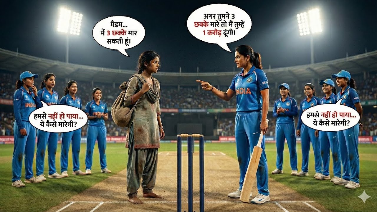 भिखारी समझी गई लड़की बनी करोड़ों की स्टार ⭐ 3 गेंद में 3 छक्के | Heart Touching Story