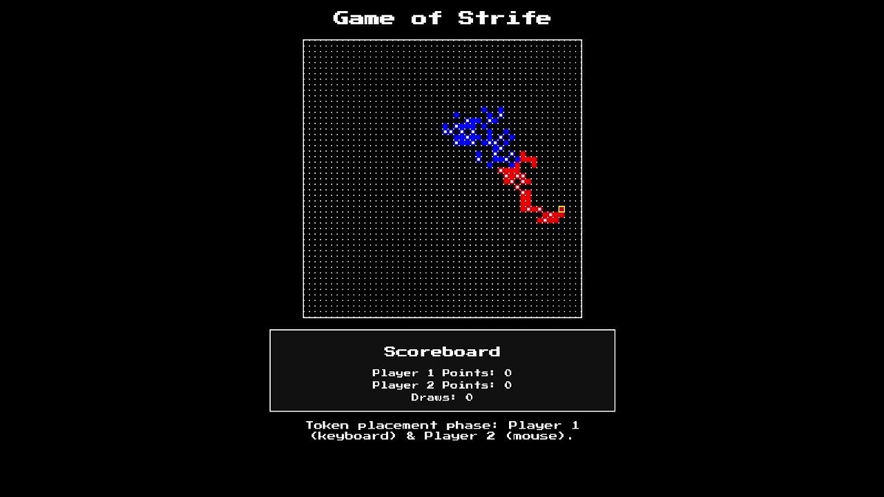Super Cells with Lives: Memory-Based Power in The Game of Strife (AI Game Dev)