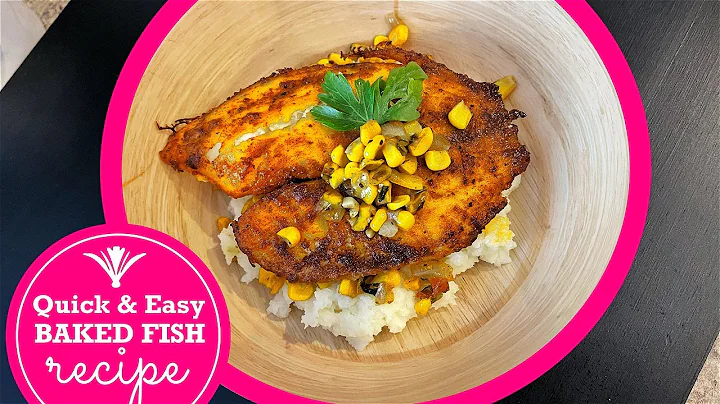 QUICK & EASY OVEN BAKED TILAPIA RECIPE | HEALTHY FISH RECIPE | EASY MEALS | MEAL PREP | FISH RECIPE