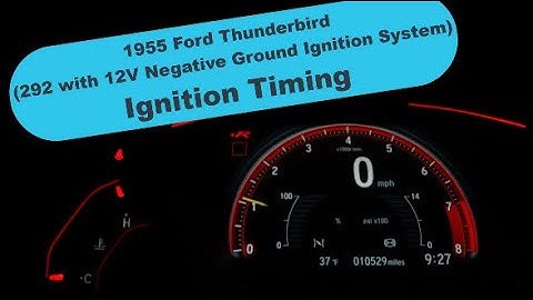 1955 Thunderbird 292 Ignition Timing