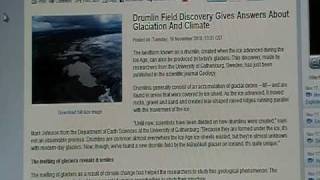 Drumlin Field Discovery Gives Answers About Glaciation And Climate (Ice Age Glacier Speed)