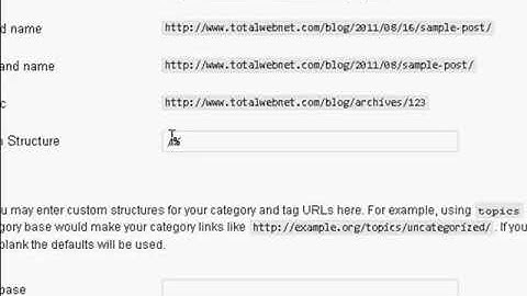 Video 4 - How to Change Your Permalinks Structure