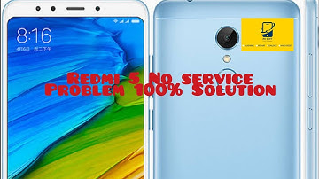 Redmi 5 No Service/Emergency call only problem 100% solution
