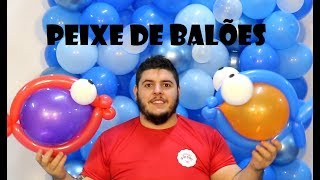 Como fazer um PEIXE de BALÕES - Fácil e Rápido - DIY