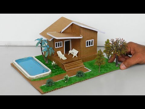 Making Beautiful Miniature Dollhouse from Cardboard #163 @BackyardCrafts