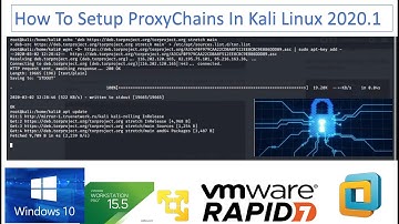 How To Setup Proxychains In Kali Linux 2020.1/vmware