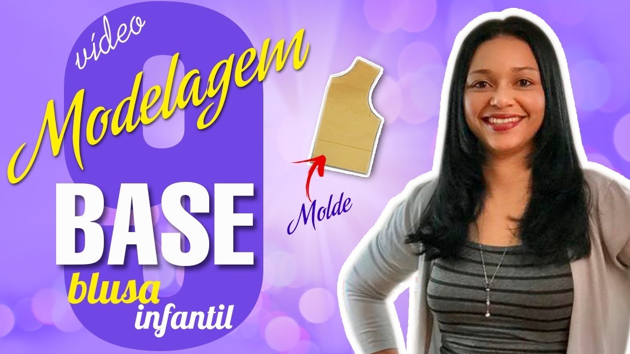 Como fazer Molde base de blusa infantil - Atualização da modelagem || LEXANDRA MENDONÇA