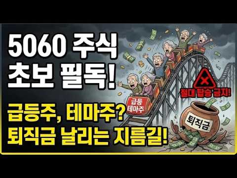 5060 주식 초보 <strong>필독</strong> 퇴직금 날리는 최악의 주식 3가지 절대 사지 마세요