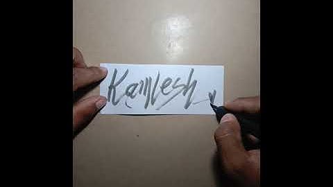 kamlesh.....#how to draw a calligraphy brush pen