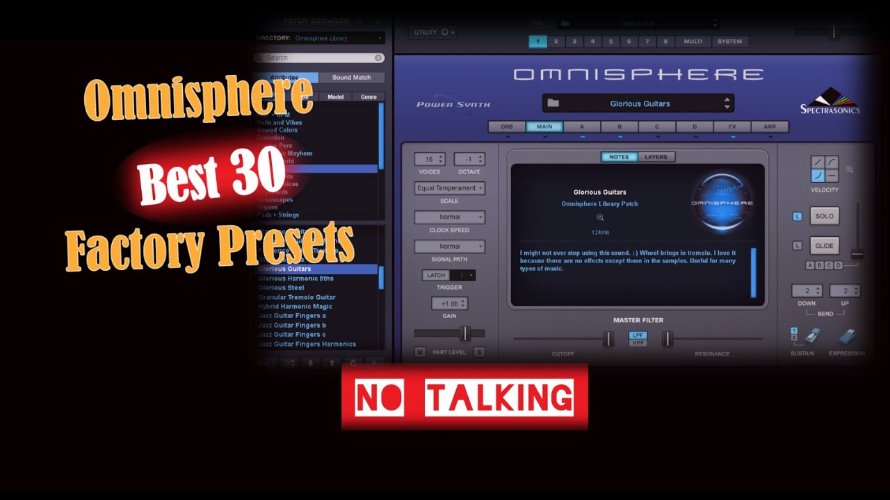 Omnisphere Best Factory presets [30 sounds, no talking] YouTube
