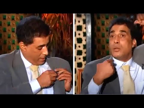 محمود سعد يستفز احمد زكى فيترك المايك وينهى الحوار