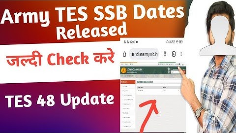 Army TES 48 Ssb dates Released ||How to check Tes 48 ssb dates #army #ssb