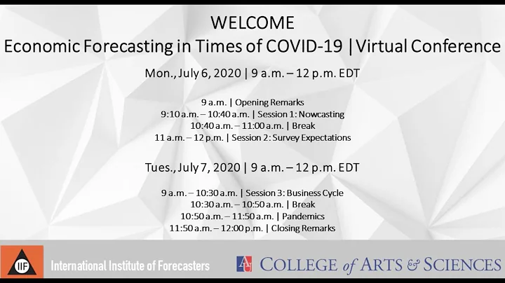 Economic Forecasting in Times of Covid-19 -- Day 1