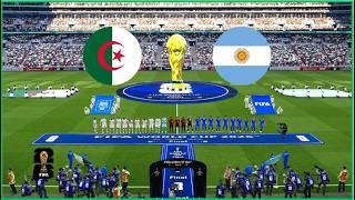 Algérie vs Argentine en direct aujourd'hui Coupe du monde Match Simulation football Gameplay pc