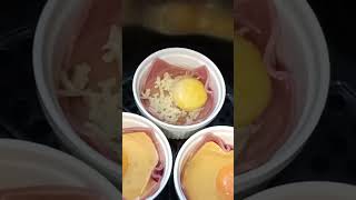 Air Fryer Ham Egg with Cheese/Easy Breakfast shorts