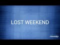 LOST WEEKEND【氷室京介】歌ってみた