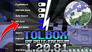 💙 TOLBOX INFINITE PREMIUM PARA MINECRAFT BEDROCK 1.20.81 | MOD MENÚ 2024!!