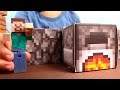 Игрушки майнкрафт - minecraft toys - Стив строит печь!