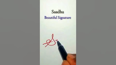 Saadhu Name Signature Style ✍️ | S Letter Signature Style #signature #art #trending #viral #shorts